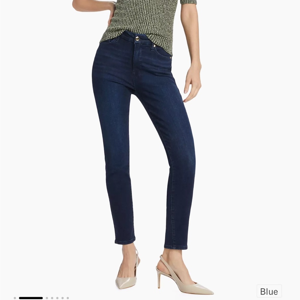 Good American Good Legs High Rise Blue Jeans Size 4 - Picture 2 of 11